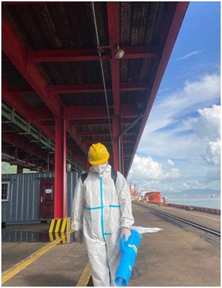 保护伞环保专业消毒人员使用化学方法消毒作业时的个人防护